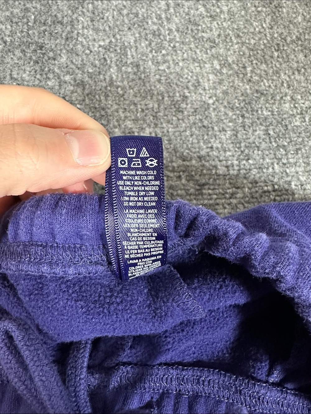 SKIMS Cotton Fleece Jogger Concord Women’s Size Large - Picture 8 of 11